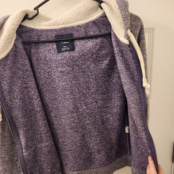 American Eagle Purple Zip Up Hoodie Jacket Womens Size M #T455 - Picture 7 of 8